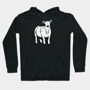 Watercolor Cactus Cow Silhouette  - NOT FOR RESALE WITHOUT PERMISSION Hoodie